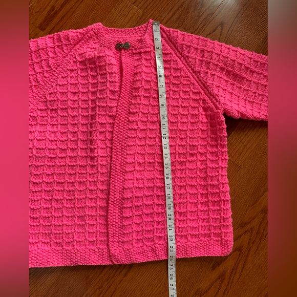 Homemade pink sweater, size Med - Picture 8 of 9